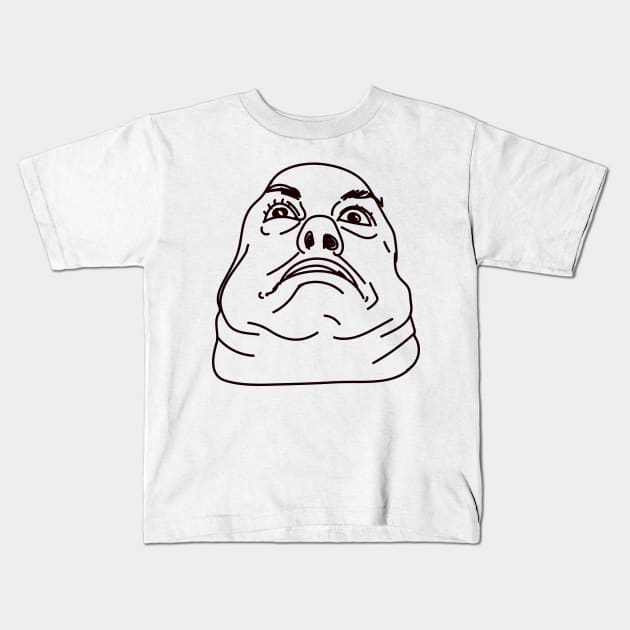 Double Chin Funny Face Meme Kids T-Shirt by Meme Gifts